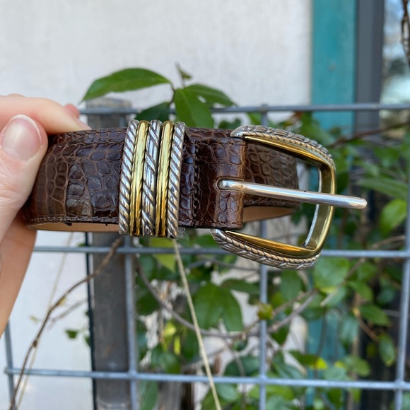 Brighton Brown Leather Belt - Picture 7 of 7